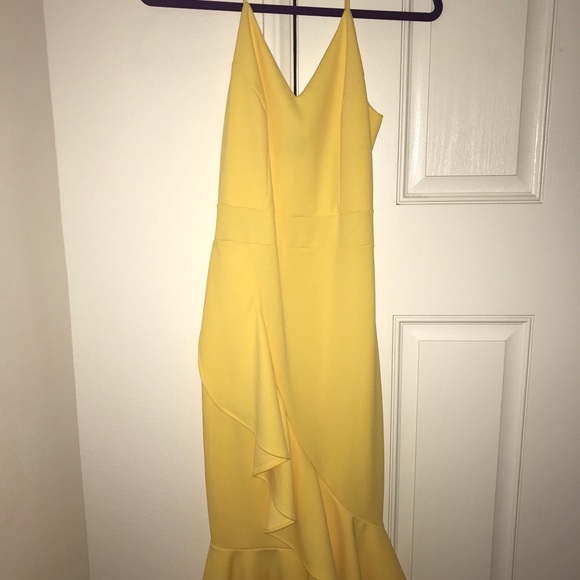 Yellow Ruffed Midi - Picture 2 of 5